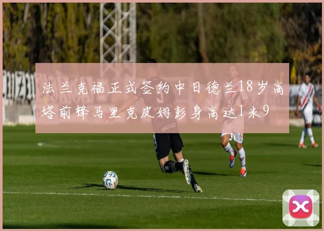 法兰克福正式签约中日德兰18岁高塔前锋马里克皮姆彭身高达1米9
